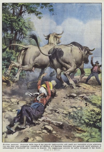 Bohaterstwo matczyne autorstwa Achille Beltrame