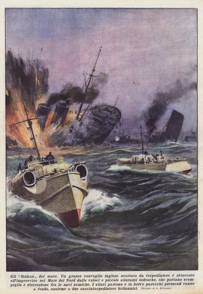 Stukas morza autorstwa Achille Beltrame