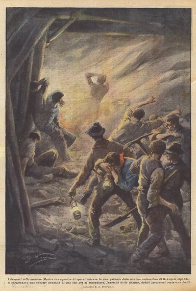 Tragedie kopalń autorstwa Achille Beltrame