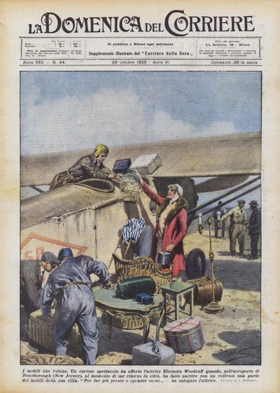Latające meble autorstwa Achille Beltrame
