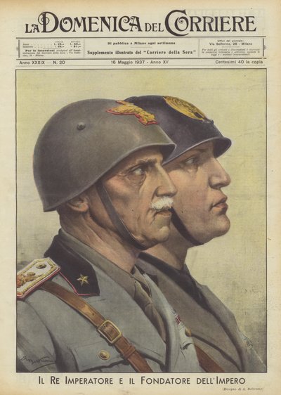 Król Cesarz i Założyciel Imperium autorstwa Achille Beltrame