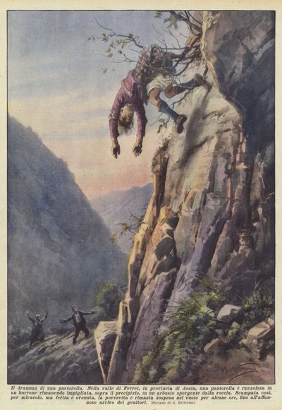 Dramat pasterki autorstwa Achille Beltrame