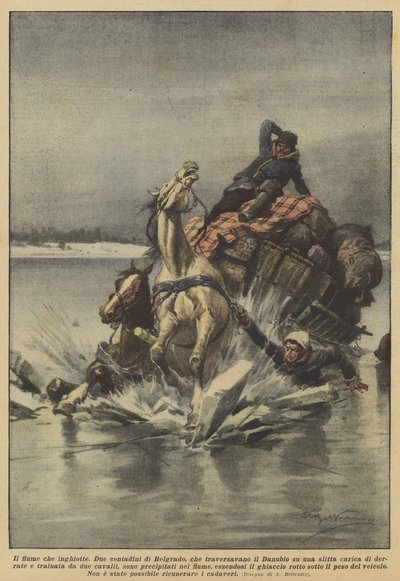 Rzeka, która połyka autorstwa Achille Beltrame
