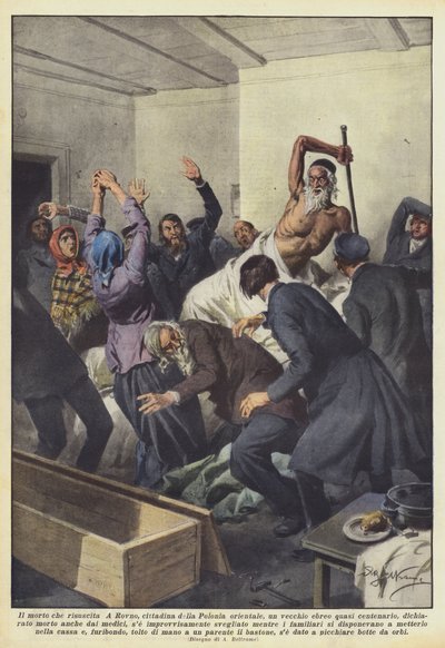 Martwy człowiek, który zmartwychwstaje autorstwa Achille Beltrame