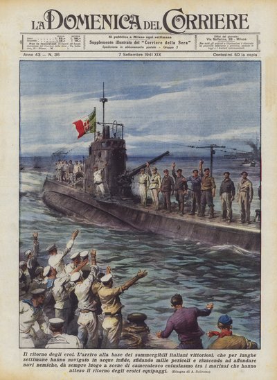 Powrót bohaterów autorstwa Achille Beltrame