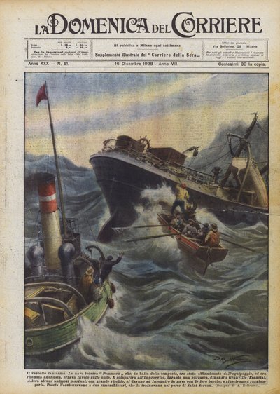 Statek widmo autorstwa Achille Beltrame