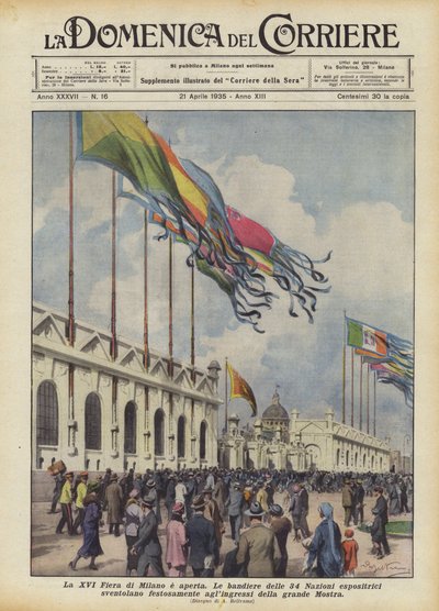 XVI Fiera di Milano otwarte autorstwa Achille Beltrame