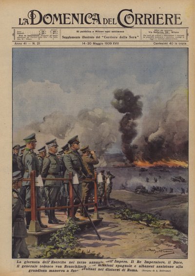 Dzień Armii w trzecim roczniku Imperium autorstwa Achille Beltrame