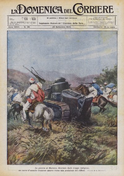 Wojna z Marokiem autorstwa Achille Beltrame