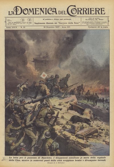Walka o posiadanie Nanjing autorstwa Achille Beltrame