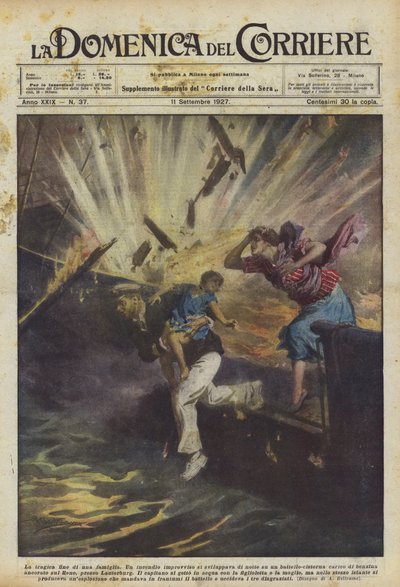 Tragiczny koniec rodziny autorstwa Achille Beltrame
