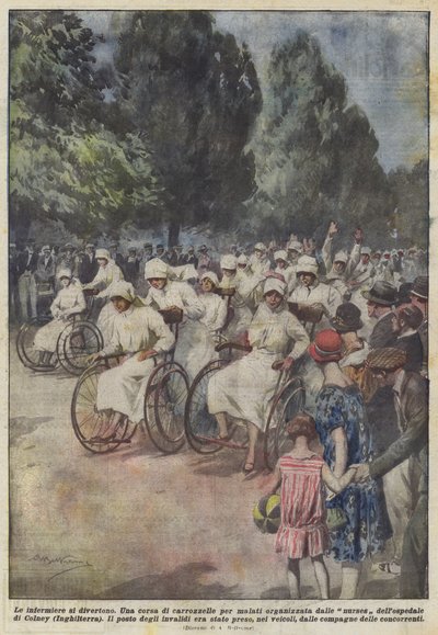 Pielęgniarki dobrze się bawią autorstwa Achille Beltrame