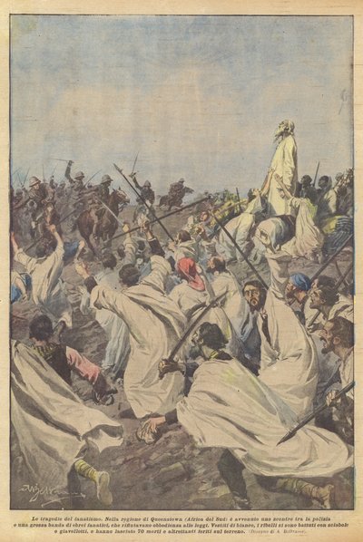 Tragedie fanatyzmu autorstwa Achille Beltrame