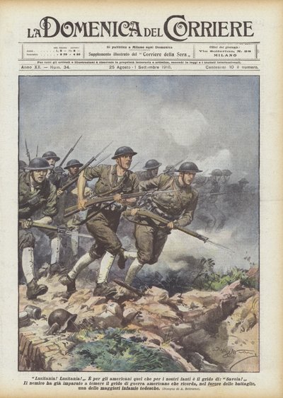 Lusitania! Lusitania! autorstwa Achille Beltrame
