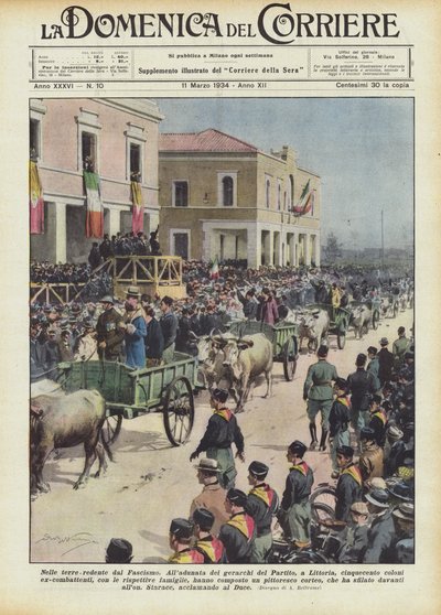 Na ziemiach odkupionych przez faszyzm autorstwa Achille Beltrame