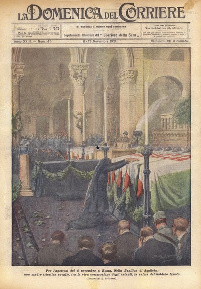 Za tezę z 4 listopada w Rzymie autorstwa Achille Beltrame