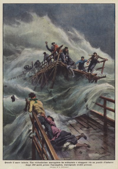Kiedy morze szaleje autorstwa Achille Beltrame