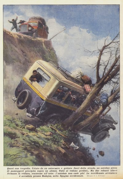 Prawie tragedia autorstwa Achille Beltrame