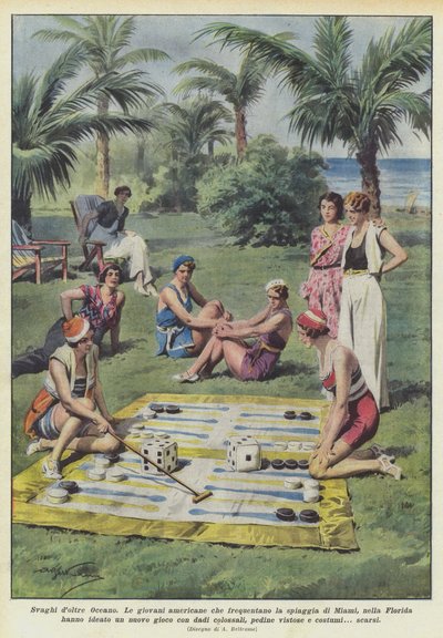 Wypoczynek za oceanem autorstwa Achille Beltrame