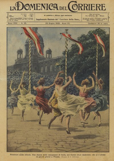 Terpsychor na ulicy autorstwa Achille Beltrame