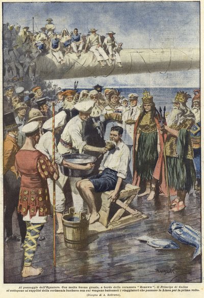 Przejście przez równik autorstwa Achille Beltrame