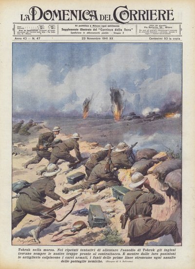 Tobruk w uścisku autorstwa Achille Beltrame
