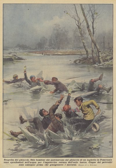 Lodowa tragedia autorstwa Achille Beltrame