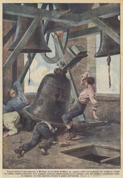 Tragiczny upadek dzwonu autorstwa Achille Beltrame