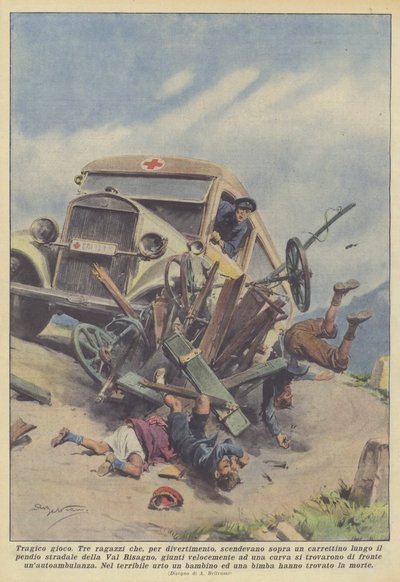 Tragiczna gra autorstwa Achille Beltrame