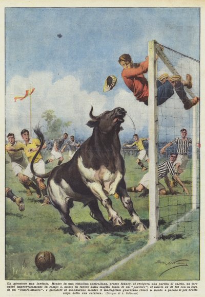 Nieproszony gracz autorstwa Achille Beltrame