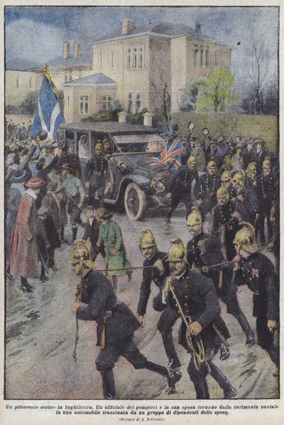Malownicza procesja w Anglii autorstwa Achille Beltrame
