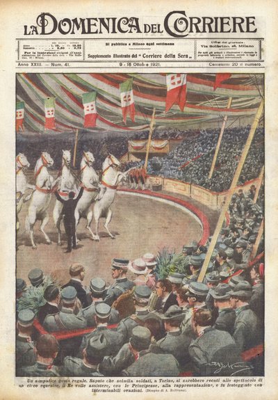 Miły królewski gest autorstwa Achille Beltrame