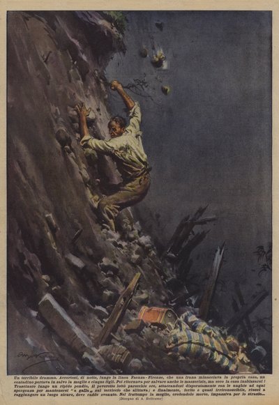 Straszny dramat autorstwa Achille Beltrame