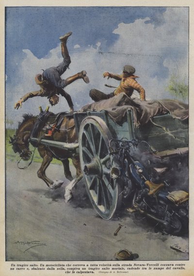 Tragiczny skok autorstwa Achille Beltrame