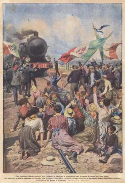 Ciekawa demonstracja autorstwa Achille Beltrame