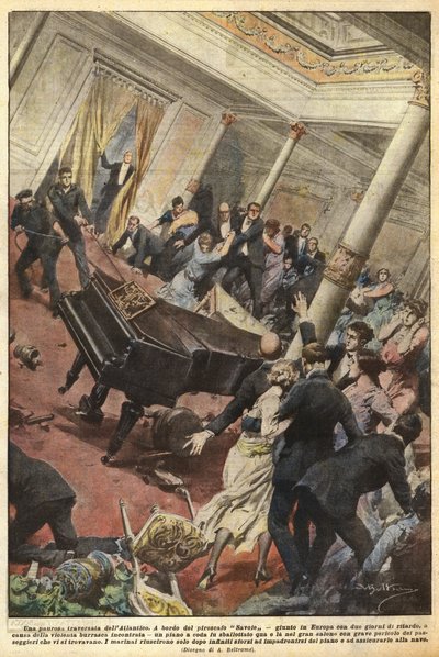 Przerażająca przeprawa przez Atlantyk autorstwa Achille Beltrame