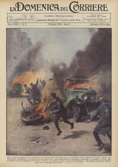 Czy straszna kolizja między pojazdami odcięła ruch na trasie? autorstwa Achille Beltrame