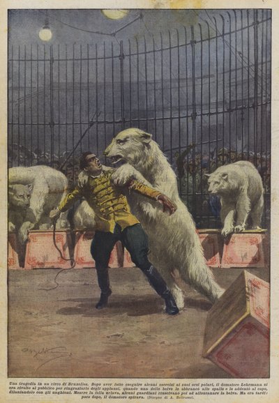 Tragedia w brukselskim cyrku autorstwa Achille Beltrame