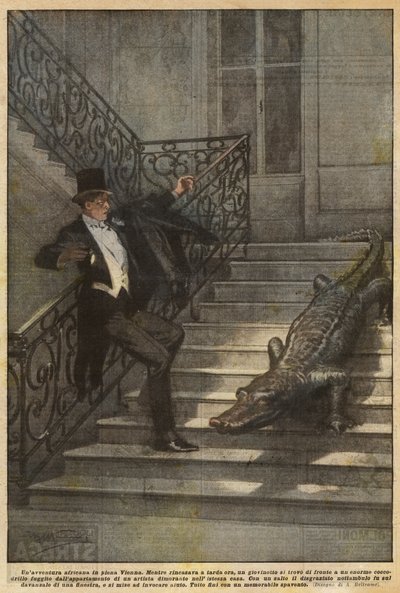 Afrykańska przygoda w środku Wiednia autorstwa Achille Beltrame