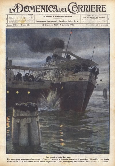Walka na lagunie autorstwa Achille Beltrame
