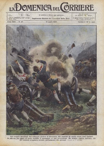 Śmiertelna eksplozja autorstwa Achille Beltrame