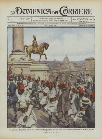 Spektakl, w który kilka lat temu nie uwierzyłby, że jest możliwy, nasze dobre erytrejskie askari? autorstwa Achille Beltrame