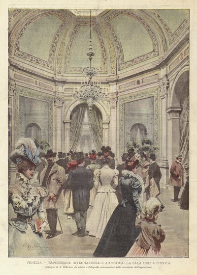 Wenecja, Międzynarodowa Wystawa Sztuki, La Sala Della Cupola autorstwa Achille Beltrame