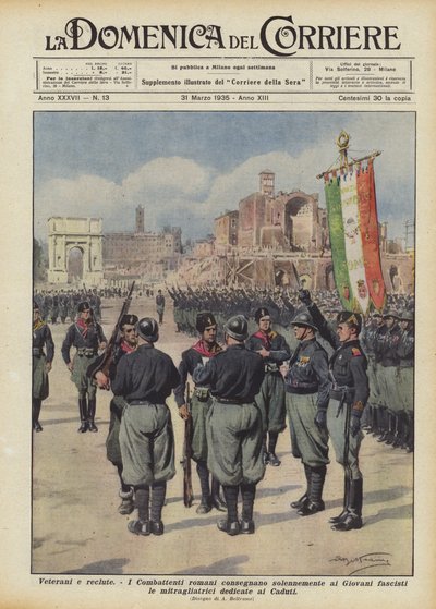 Weterani i rekruci autorstwa Achille Beltrame
