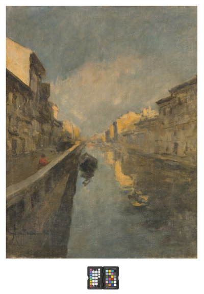 Naviglio, 1925 autorstwa Achille Cattaneo
