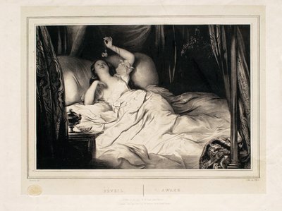 Awake (Przebudzenie) autorstwa Achille Devéria