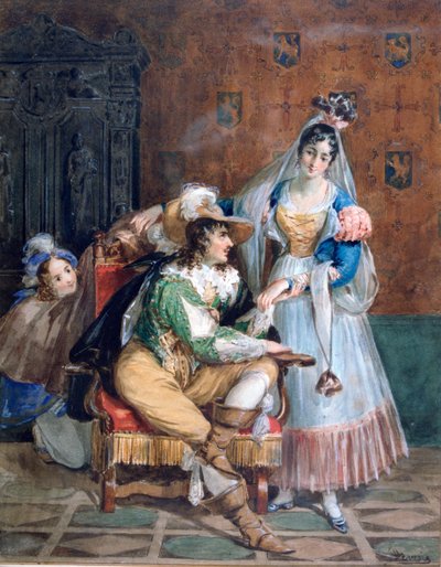 Mogli, c1820-1857 autorstwa Achille Devéria