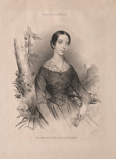 Pani Paulina Garcia-Viardot, 1840. autorstwa Achille Devéria