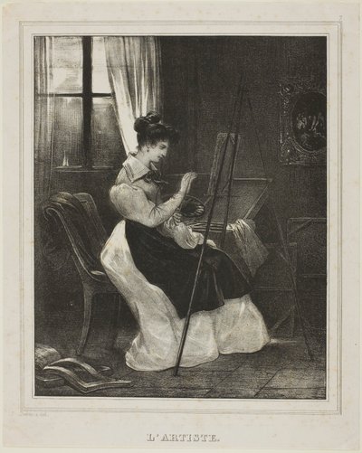 Artysta autorstwa Achille Devéria