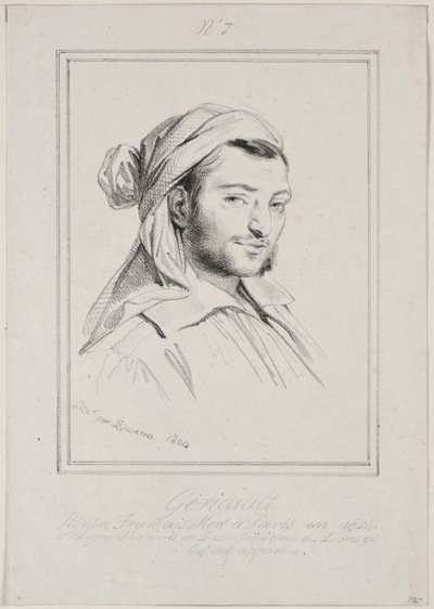 Teodor Gericault autorstwa Achille Devéria